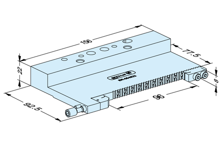 Tornillo plano de 8 mm PalletSet W