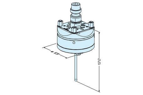 Probe with ball ø 2mm