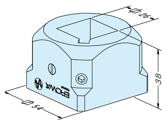 Square 25 holder front part