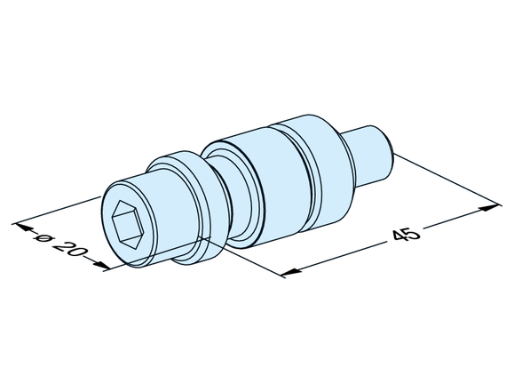 Chucking spigot F/M EDM for flushing