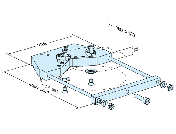 Prism holder ø 10 - 180